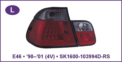 LED Stop svetla BMW E46 4V Re,BLACK 98-01